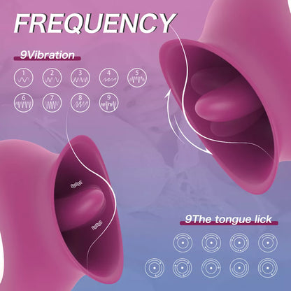 Tongue Sex Toys Female Masturbator Clitoris Stimulator Nipple Licking Massager Tongue Vibrator Erotic Machine Sex Toy for Woman